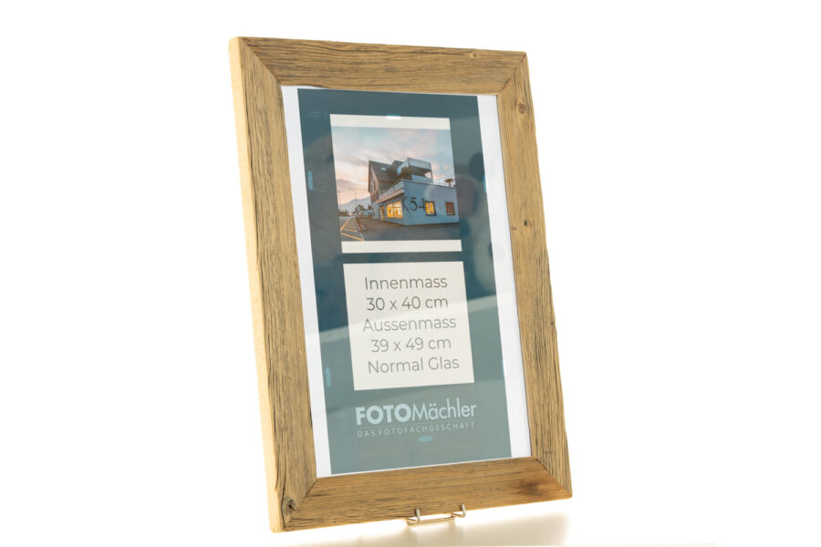 🌿 Rustikaler Altholzrahmen 30×40 cm – Handgefertigt aus zertifiziertem Holz – Bild 8