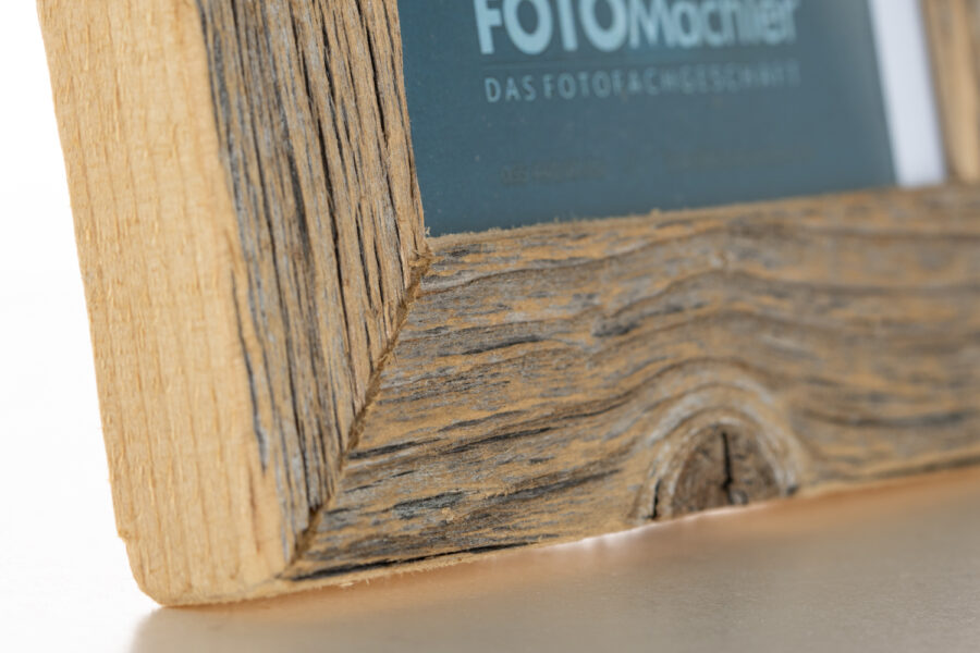Rustikaler Altholzrahmen 10x15 cm – Handgefertigt aus zertifiziertem Holz – Bild 2