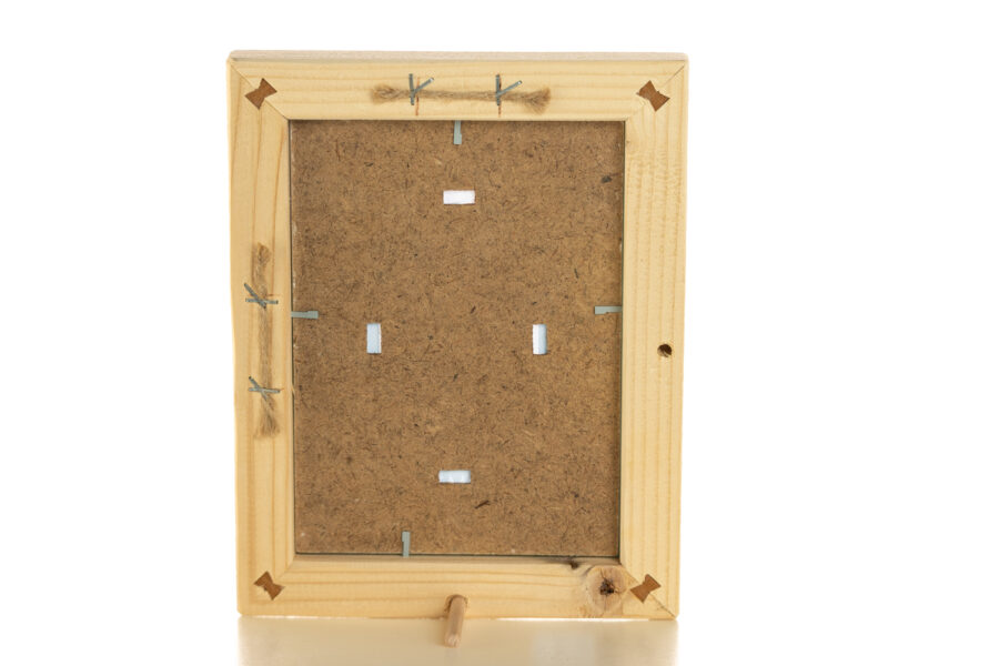 Rustikaler Altholzrahmen 13x18 cm - Handgefertigt aus zertifiziertem Holz – Bild 5