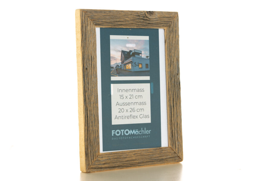 Rustikaler Altholzrahmen 15×20 cm – Handgefertigt aus zertifiziertem Holz – Bild 10
