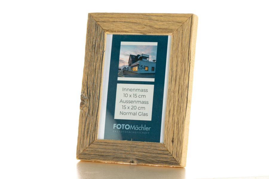 Rustikaler Altholzrahmen 10x15 cm – Handgefertigt aus echtem Altholz – Bild 10