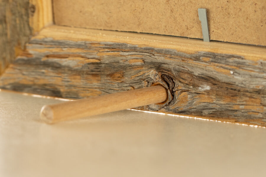 Rustikaler Altholzrahmen 10x15 cm – Handgefertigt aus echtem Altholz – Bild 5