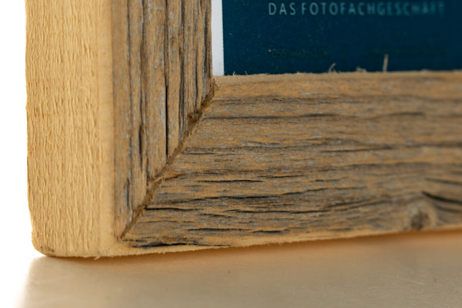 Rustikaler Altholzrahmen 10x15 cm – Handgefertigt aus echtem Altholz – Bild 3