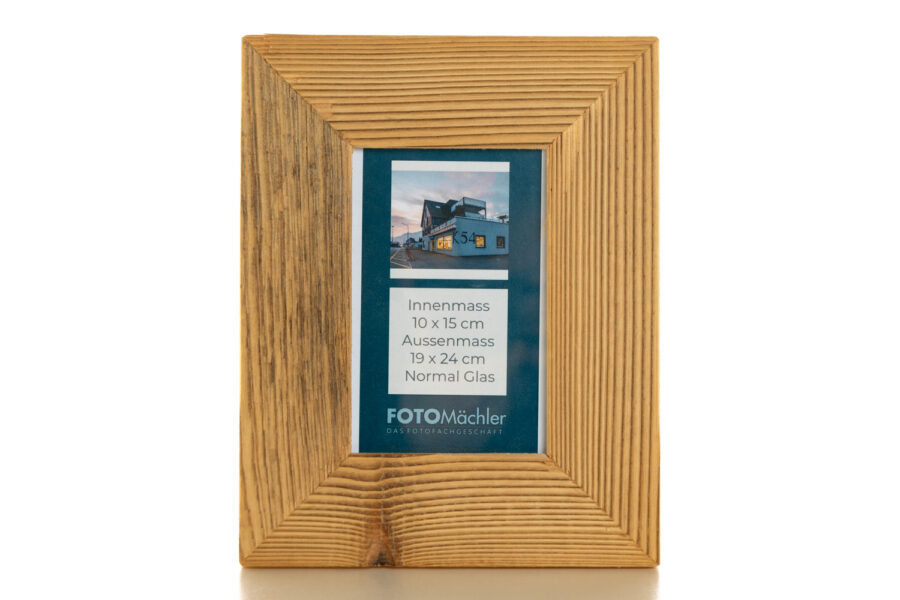 Rustikaler Altholzrahmen 10x15 cm – Handgefertigt aus zertifiziertem Holz – Bild 10