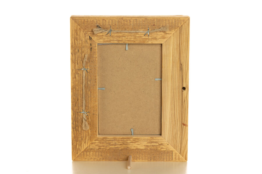 Rustikaler Altholzrahmen 10x15 cm – Handgefertigt aus zertifiziertem Holz – Bild 7