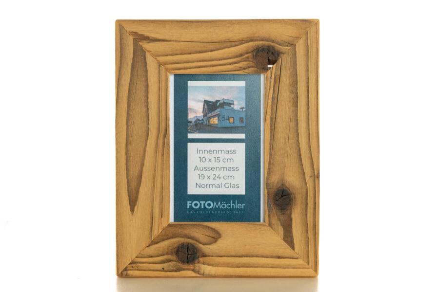 Rustikaler Altholzrahmen 10x15 cm – Handgefertigt aus zertifiziertem Holz – Bild 10