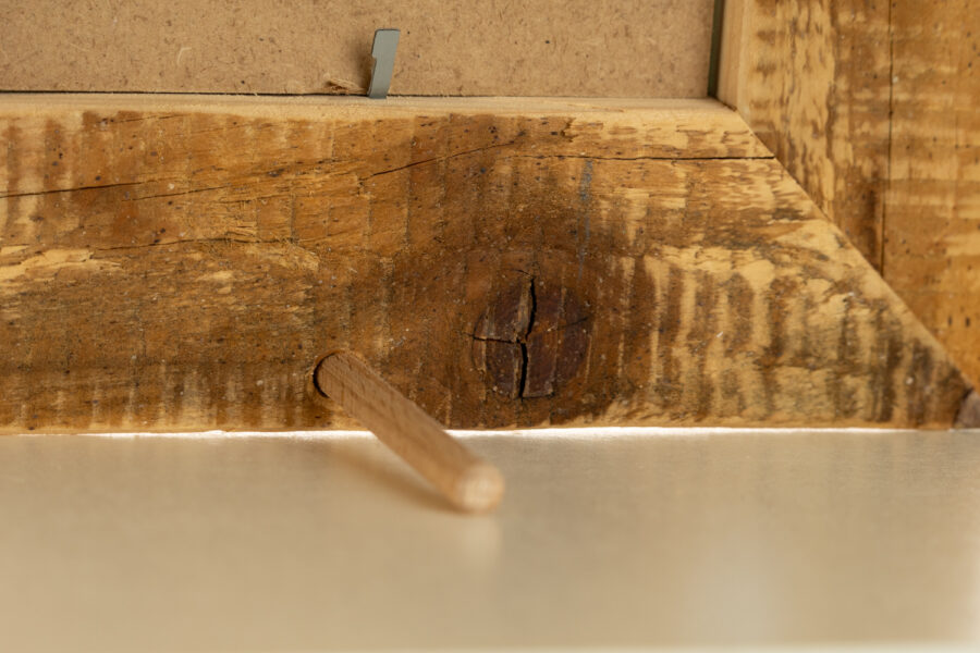 Rustikaler Altholzrahmen 10x15 cm – Handgefertigt aus zertifiziertem Holz – Bild 4